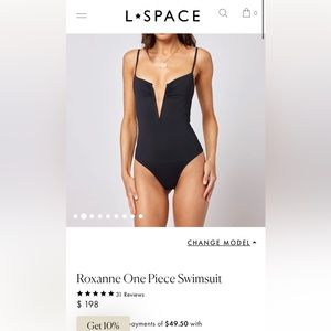 NWT black LSpace Roxanne 1 piece XL still on website!